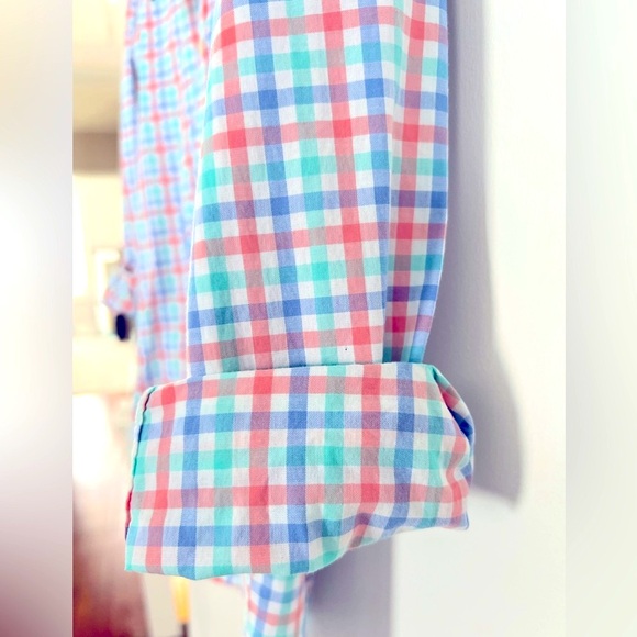 New with Tags Vineyard Vines Kids’ Gingham Long Sleeve Button Up Shirt. Size XL - Picture 5 of 7